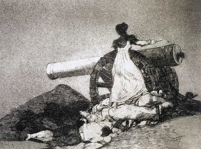 ¡Qué valor! (serie Desastres de la guerra) de Goya