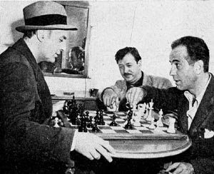 Movie stars playing chess