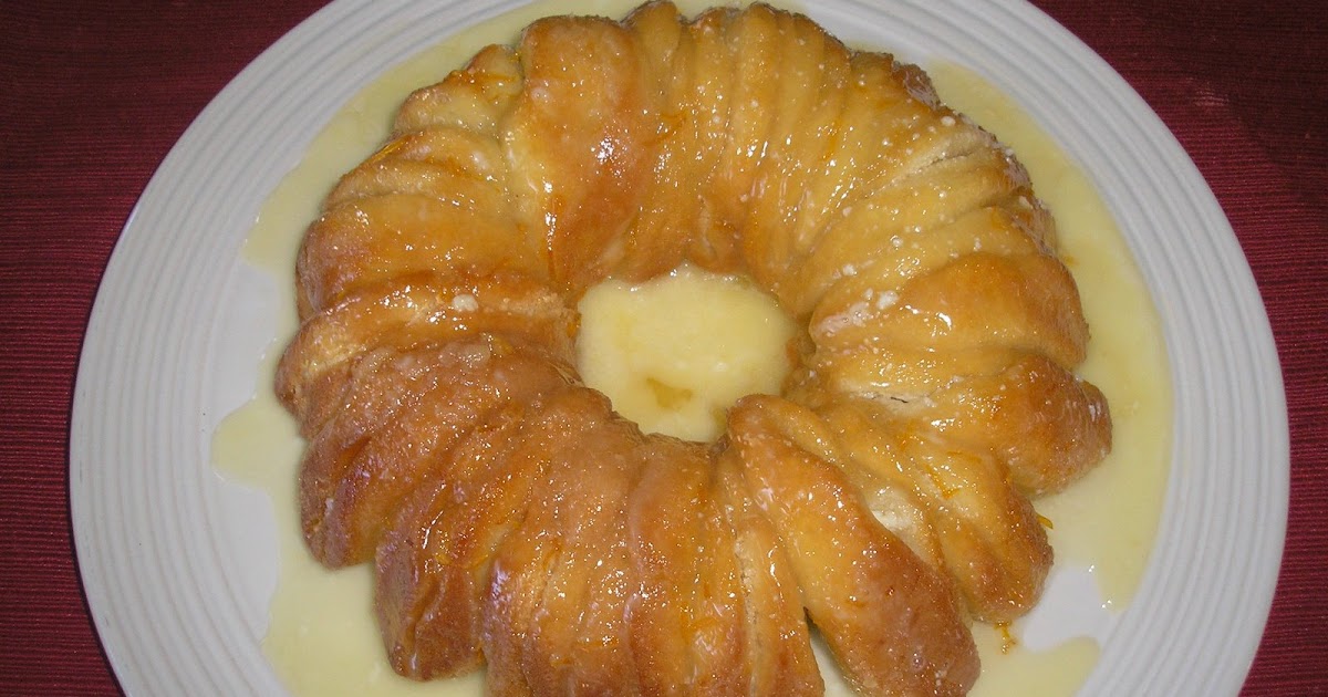 Orange Cream Cheese Filled Pull Apart Rolls