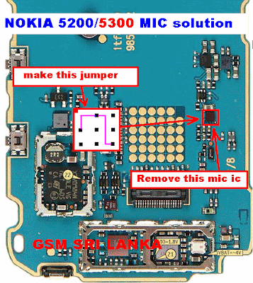 NOKIA 5300 mic jumper  5300+mic+solution