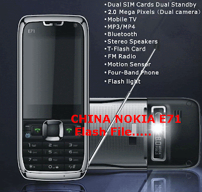 ALL MOBILE REPAIRING SOLUTION: China Nokia E71 Flash File
