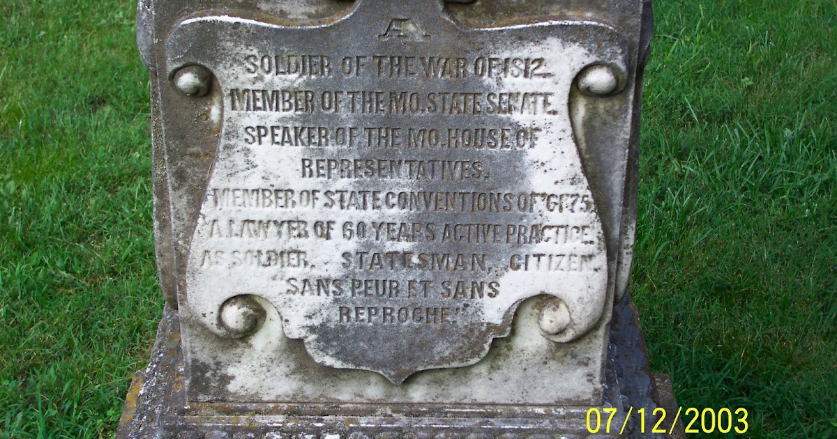 Scott County Genealogy & Historical Society Headstone of Nathaniel