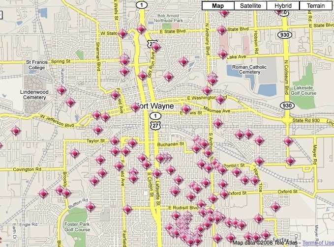 SpotCrime The Public's Crime Map Fort Wayne Shooting Map
