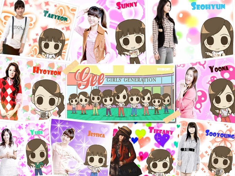 girls generation wallpaper, girl generation snsd korean wallpaper cartoon