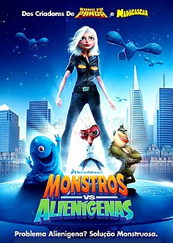 Monstros vs Alieníginas 2009 – DVDRip Dublado Download Monstros vs Alieníginas A animação conta a história de um confuso grupo de monstros terrestres com a missão de salvar o mundo depois de uma invasão alienígena.