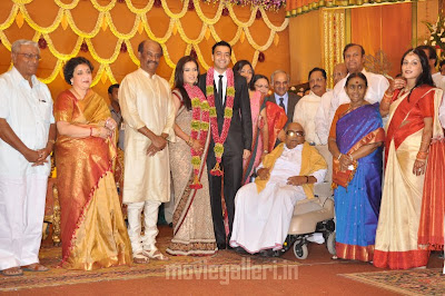 CM Karunanidhi at Soundarya Rajinikanth Reception