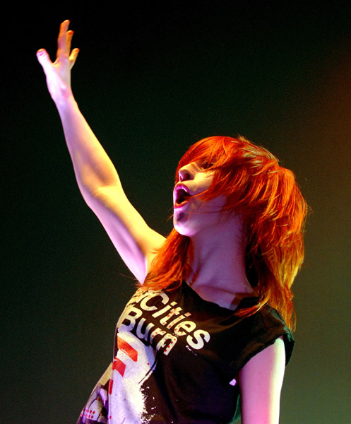 hayley williams. paramore hayley williams red