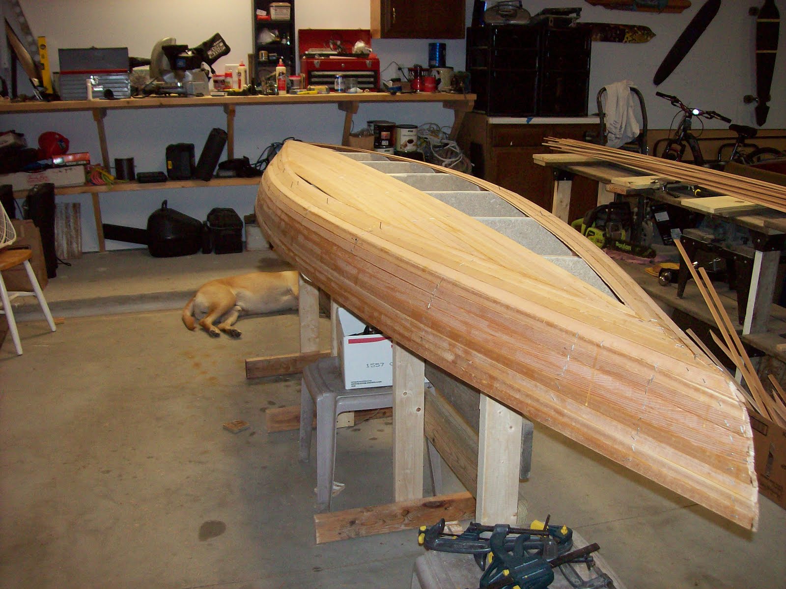 Building a Strip Kayak Placing the Keel