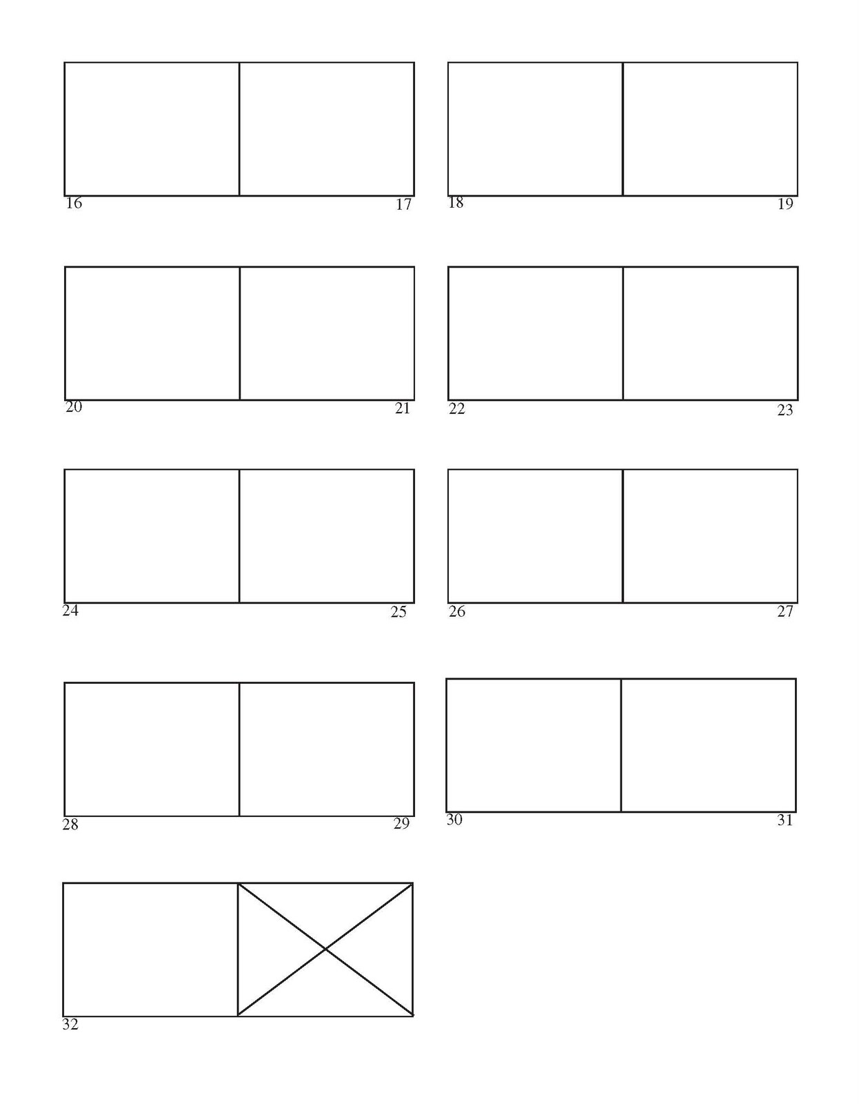 blank cartoon template