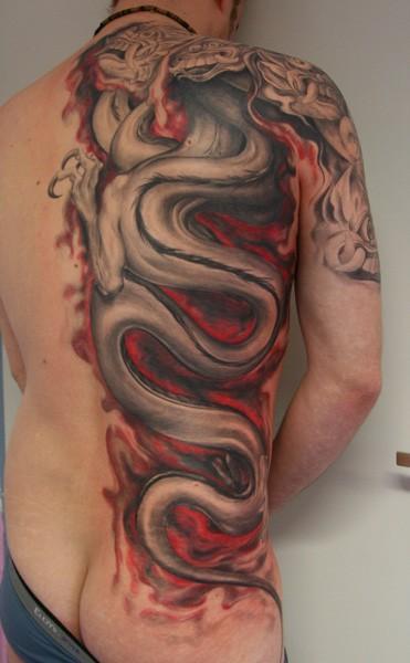 You'll find Japanese dragon tattoos and Chinese dragon tattoos here,