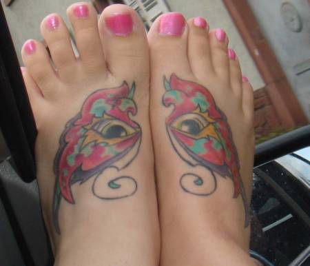 tattoos for girls on foot. house Tattoos design on foot