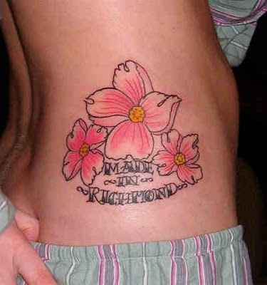 Beautiful and sexy hibiscus flower tattoos red color Beautiful and sexy hibiscus flower tattoos red color