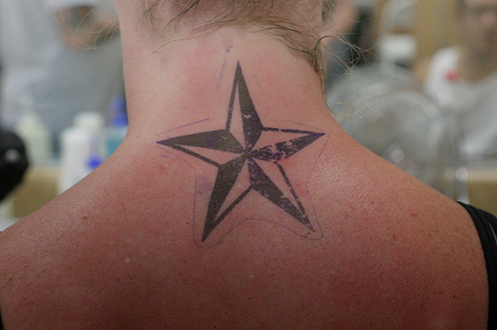 mens star tattoos. mens stars tattoos designs. Black nautical star tattoo