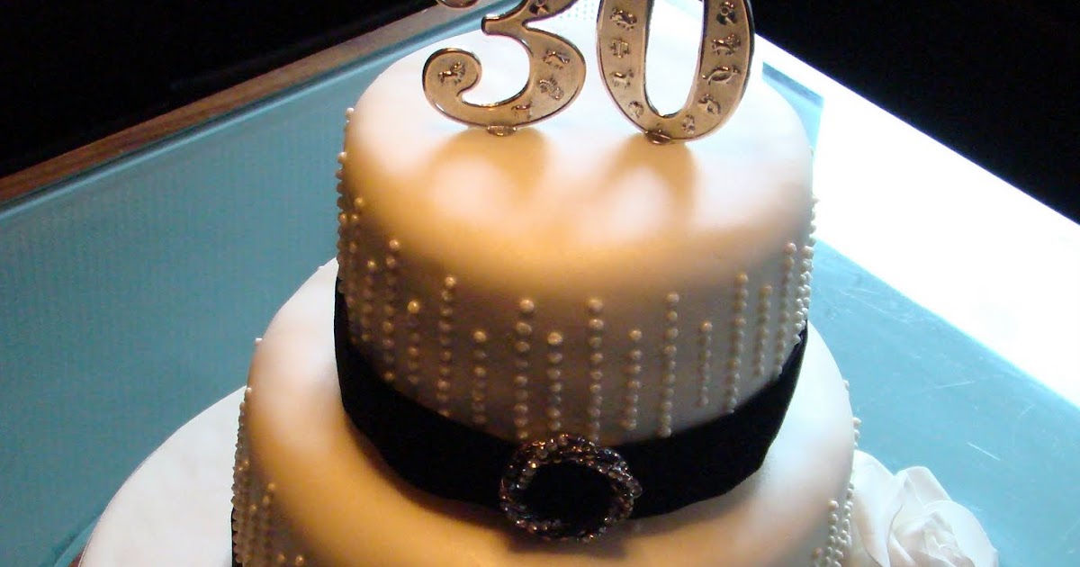 Boutique Cake Shop: Art Deco 30th Birthday Cake