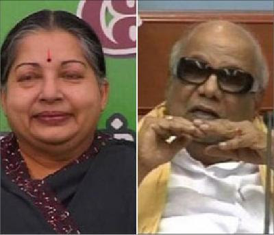 Jayalithaa et Karunanidhi