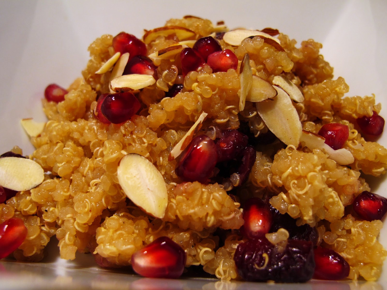The Small Boston Kitchen Pomegranate Cranberry Qunioa Salad, Plus 13 Random Pomegranate Facts