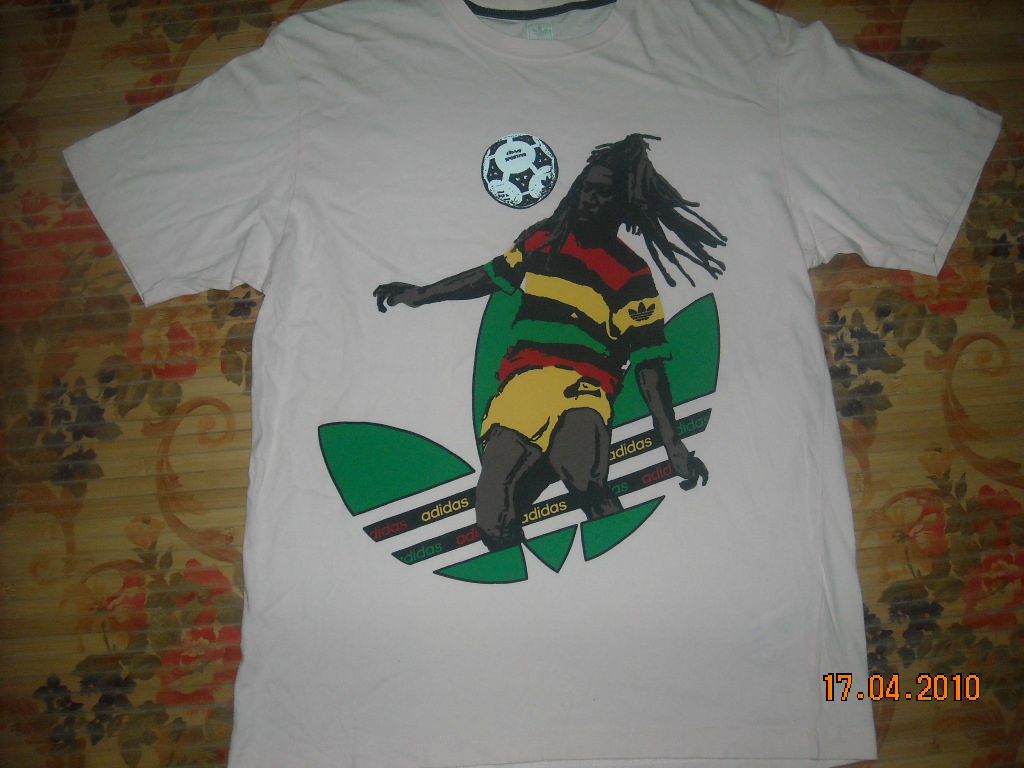 bob marley adidas t shirt