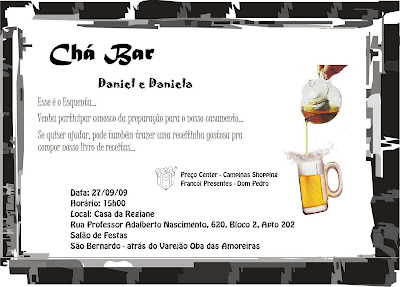 Daniel S2 Daniela Convite Chá Bar Correção