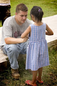 Jeremy Umbaugh with a child from Manuelito