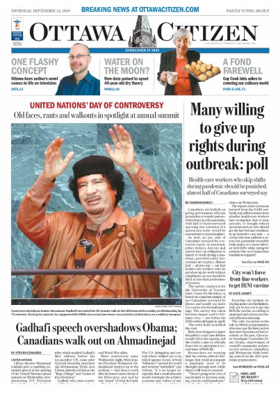 Quick Brown Fox: The Ottawa Citizen invites short story submissions