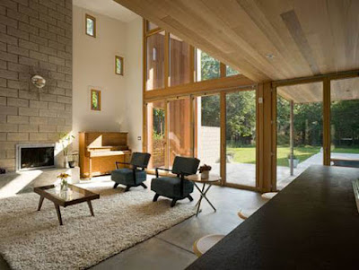 Wooden Home Design Interior Living Room