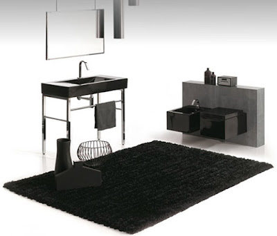 Modern Black Bathrooms Furniture Decorating