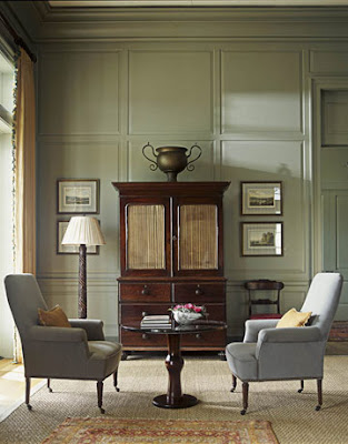 Soft gray-green living room, living room, interior design, home interior