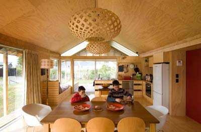 simple interior design wooden dining room