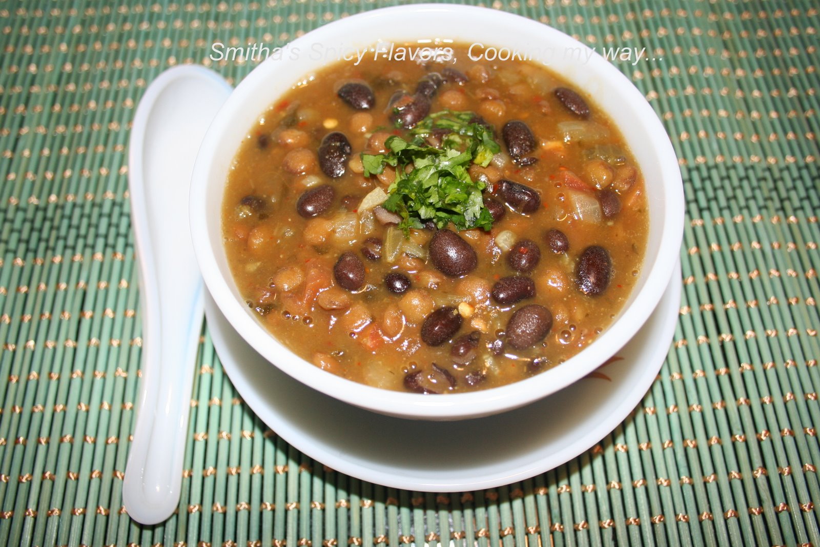 Black bean and Lentil soup Canned Soup made flavorful Easy, Semi