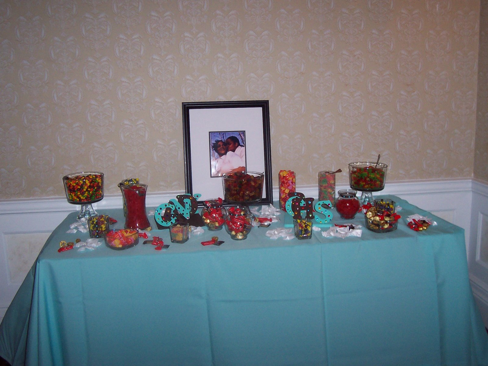 Nate wanted a candy buffet