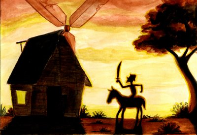 Dom Quixote e os moinhos vento - Isso CompensaIsso Compensa