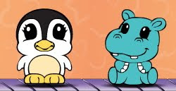 Squinkies Penguin and Hippo Image