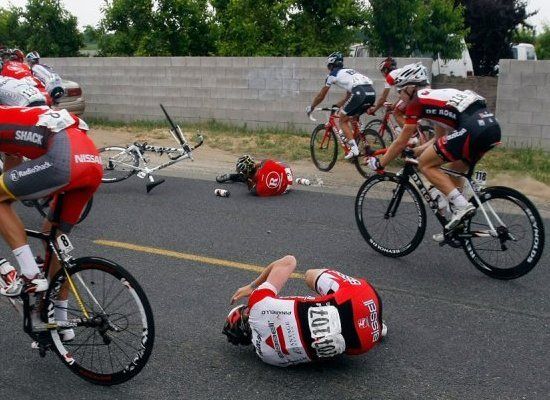 Lance Armstrong Crash
