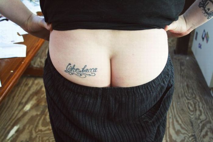 Tattoos butt section,