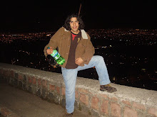 De noche en el cerro San Cristobal
