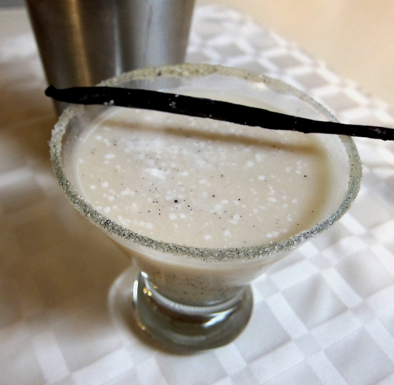 Garlic and Sea Salt Vanilla Snow Martini...inspired by a snowy run