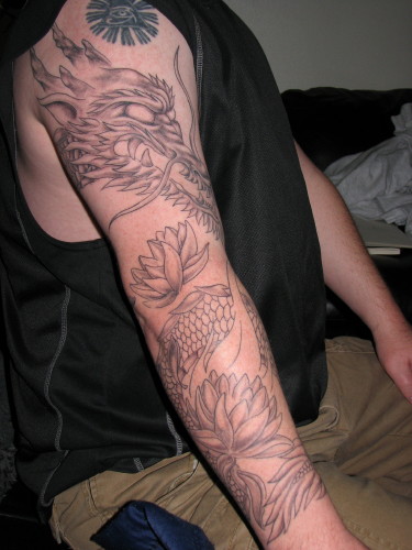 Sleeve Tattoos Dragon. tattoo full sleeve dragon