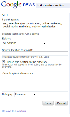Creating Custom Google News: SEO