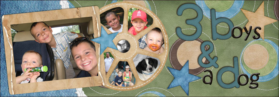 Three Boys and a Dog
