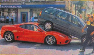Ferrari weird crash