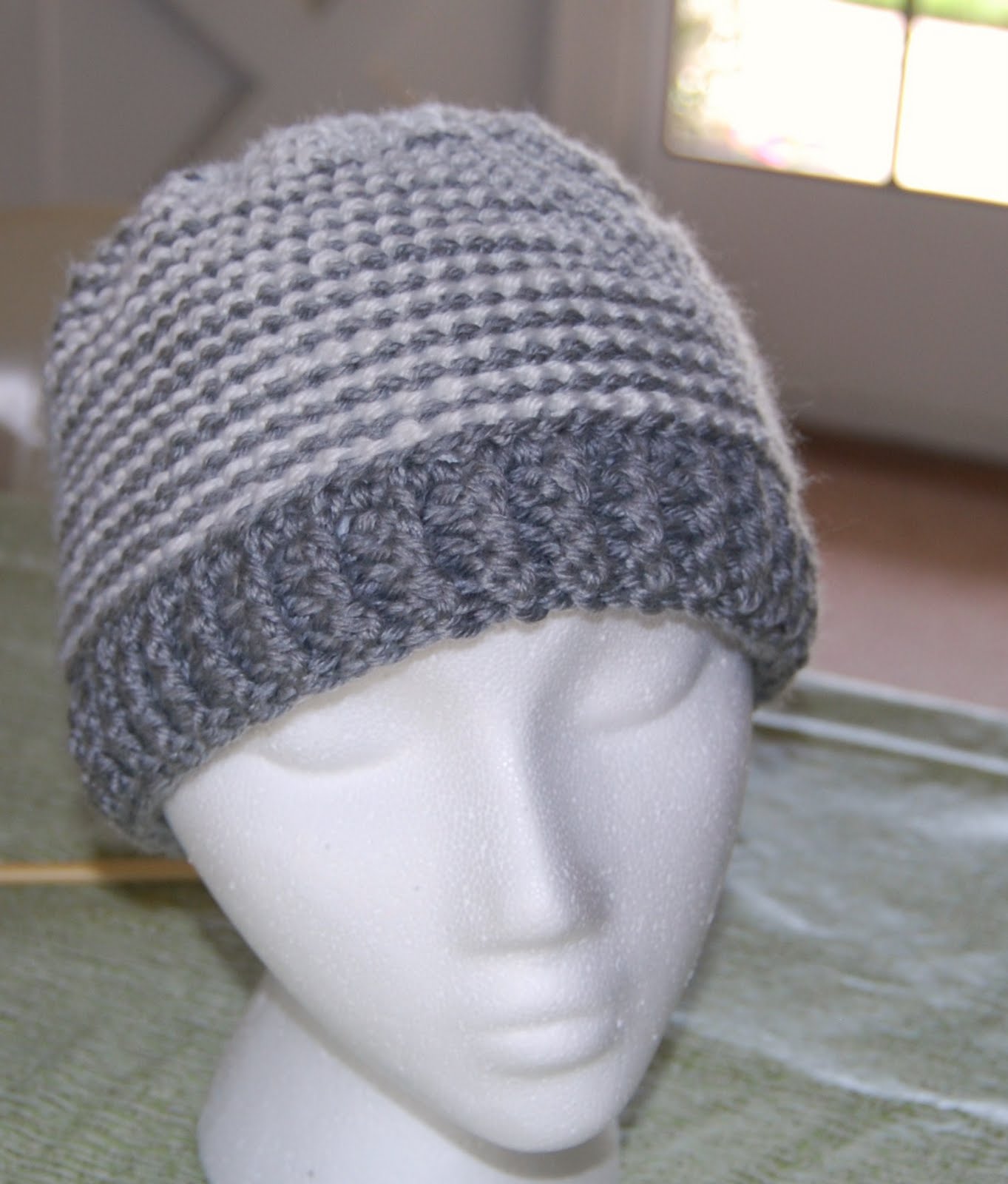 The Laughing Willow Ribbed Brim Tunisian Hat