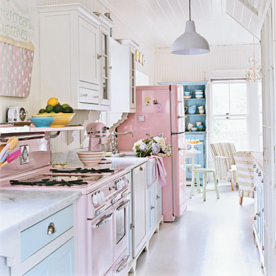 Colores para Decorar: Como combinar el color rosa en cocinas