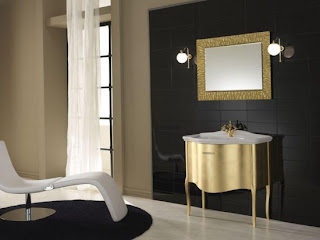 Colores para Decorar: Baños Dorados, un lujazo