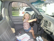 Libby trying to drive daddy's truck