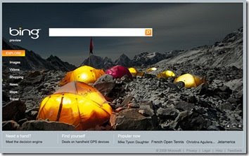 Microsoft Bing search engine
