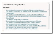 cara membuat artikel terkait