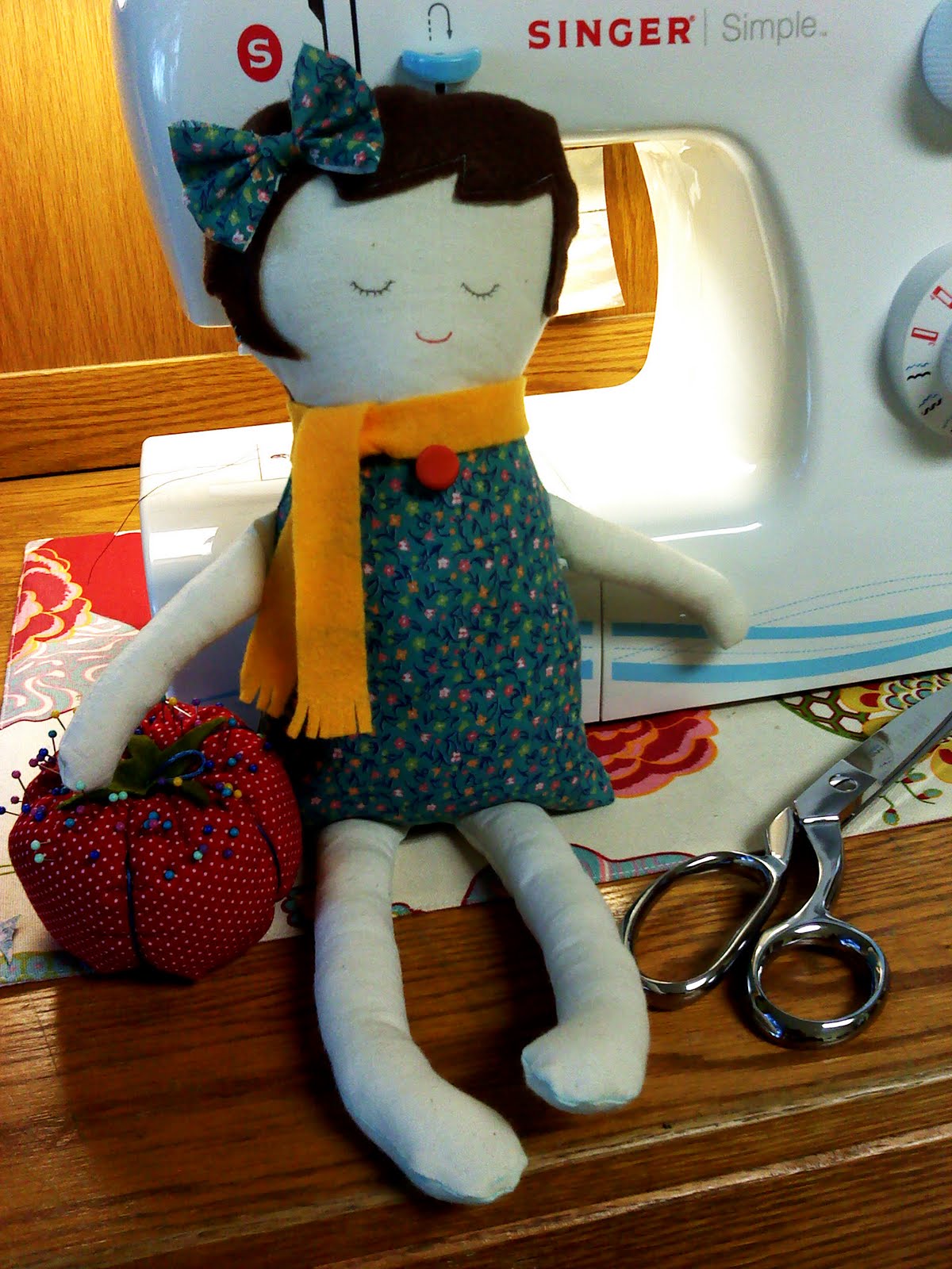 black apple doll