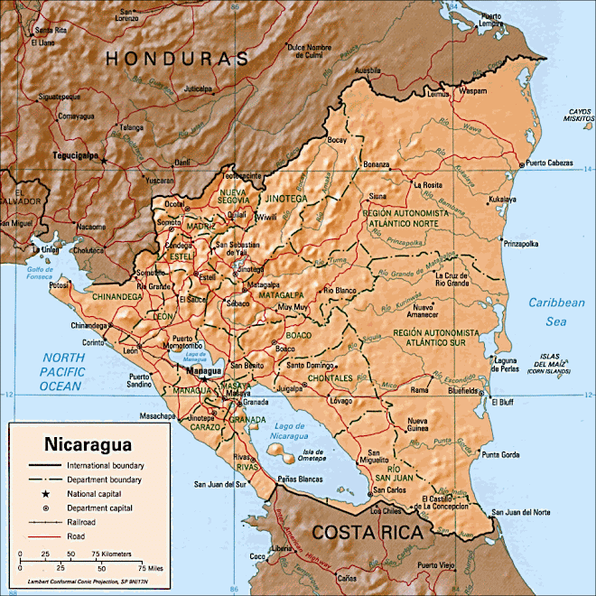 Nicaragua Map