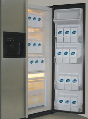 milk in fridge