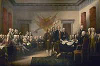 Declaração de independencia dos EUA, por John Trumbull (Fonte Wikimedia Commons) Forjamento de um mito